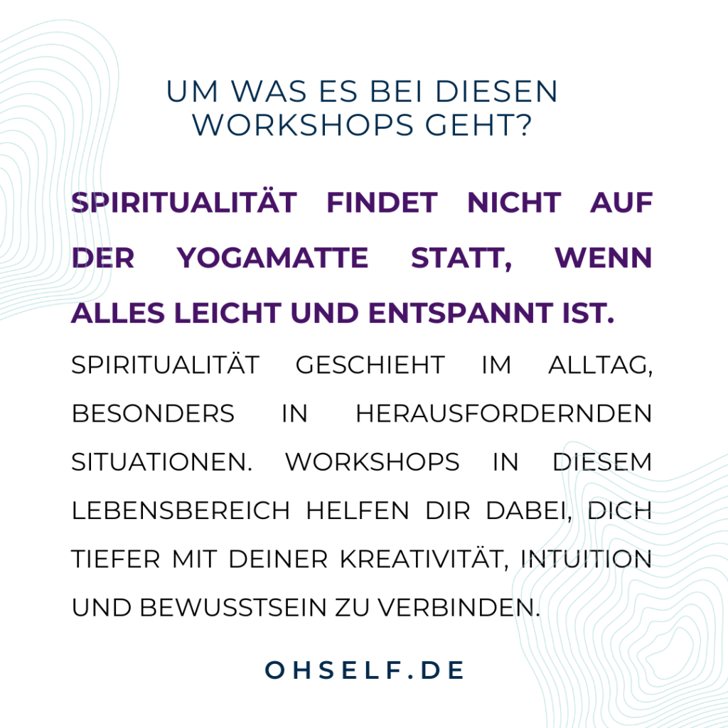 Lebensbereich Spiritualität: Lebensrad Rad des Lebens Coaching Workshops auf OH SELF