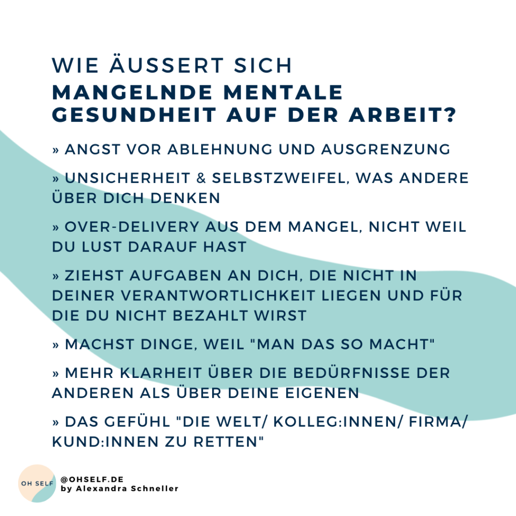 3 Gründe warum mentale Gesundheit ein Erfolgsfaktor für Deine Karriere ist OH SELF Workshops