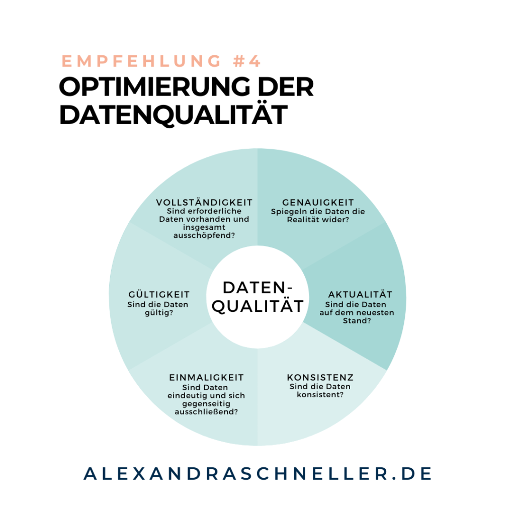 Datenqualität Projekt Management Alexandra Schneller Business Coaching Karriere Coaching Unternehmensberatung