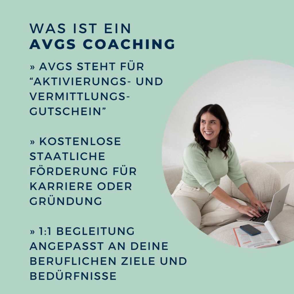 AVGS Coaching Führungskräfte Coaching Alexandra Schneller Karriere Coaching Gründungscoaching Gründungszuschuss